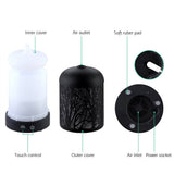 darrahopens Appliances > Aroma Diffusers & Humidifiers DEVANTI Aroma Diffuser Aromatherapy LED Night Light Iron Air Humidifier Black Forrest Pattern 160ml