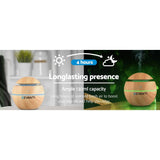 darrahopens Appliances > Aroma Diffusers & Humidifiers Devanti Aromatherapy Diffuser Aroma Essential Oils Air Humidifier LED Light 130ml