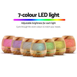 darrahopens Appliances > Aroma Diffusers & Humidifiers Devanti Aromatherapy Diffuser Aroma Essential Oils Air Humidifier LED Light 400ml