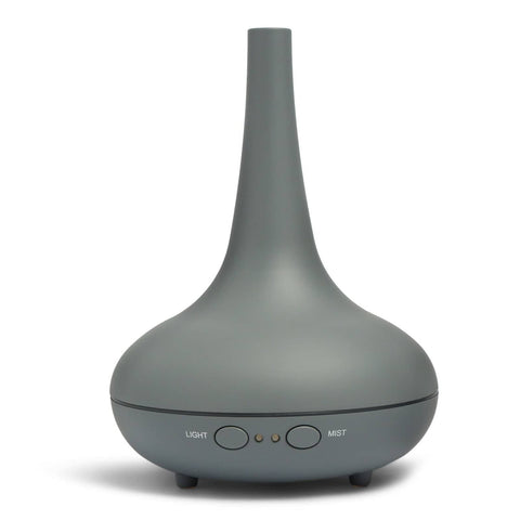 darrahopens Appliances > Aroma Diffusers & Humidifiers Essential Oil Diffuser Ultrasonic Humidifier Aromatherapy LED Light 200ML 3 Oils - Matte Grey