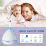 darrahopens Appliances > Aroma Diffusers & Humidifiers Essential Oils Ultrasonic Aromatherapy Diffuser Air Humidifier Purify 400ML - White