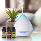 darrahopens Appliances > Aroma Diffusers & Humidifiers Essential Oils Ultrasonic Aromatherapy Diffuser Air Humidifier Purify 400ML - White