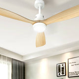 Darrahopens Appliances > Fans Devanti 52'' Ceiling Fan LED Light Remote Control Wooden Blades Timer Fans