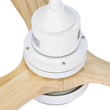 Darrahopens Appliances > Fans Devanti 52'' Ceiling Fan LED Light Remote Control Wooden Blades Timer Fans