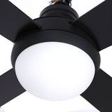 darrahopens Appliances > Fans Devanti 52'' Ceiling Fan w/Light w/Remote Timer - Black