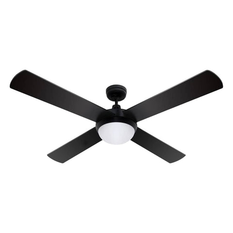 darrahopens Appliances > Fans Devanti 52'' Ceiling Fan w/Light w/Remote Timer - Black