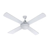 darrahopens Appliances > Fans Devanti 52'' Ceiling Fan w/Light w/Remote Timer - White