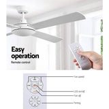 darrahopens Appliances > Fans Devanti 52'' Ceiling Fan w/Remote - White