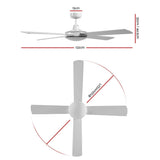 darrahopens Appliances > Fans Devanti 52'' Ceiling Fan w/Remote - White