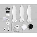 darrahopens Appliances > Fans Devanti 52'' Ceiling Fan With Light Remote DC Motor 3 Blades 1300mm