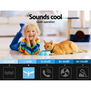 darrahopens Appliances > Fans Devanti 52'' Ceiling Fan With Remote Control Fans 3 Wooden Blades Timer 1300mm