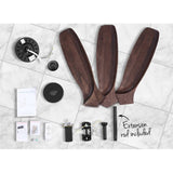darrahopens Appliances > Fans Devanti 52'' Ceiling Fan With Remote Control Fans 3 Wooden Blades Timer 1300mm