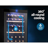 darrahopens Appliances > Fridges Devanti 34 Bottles Wine Cooler Compressor Chiller Beverage Fridge