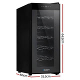 darrahopens Appliances > Fridges Devanti Wine Cooler 12 Bottle Thermoelectric Fridge Storage Chiller