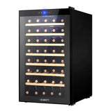 darrahopens Appliances > Fridges Devanti Wine Cooler Compressor Fridge Chiller Storage Cellar 51 Bottle Black