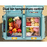Darrahopens Appliances > Fridges Glacio 50L Portable Fridge Freezer Fridges Cooler Camping 12V/24V/240V Caravan