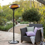 Darrahopens Appliances > Heaters 2000W 2.1m Free Standing Adjustable Portable Outdoor Electric Patio Heater Black