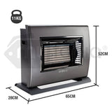 Darrahopens Appliances > Heaters BROMIC Supaheat II LPG Indoor Gas Heater Room Floor Portable Flueless Radiant