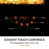 Darrahopens Appliances > Heaters CARSON 100cm Electric Fireplace Heater Wall Mounted 1800W Stove with Log Flame Effect