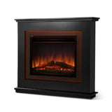 darrahopens Appliances > Heaters Devanti 2000W Electric Fireplace | Black MDF Mantle with Realistic 3D Flame | Fast Australian Heating| Darrahopens