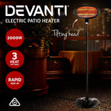 darrahopens Appliances > Heaters Devanti 2000w Electric Portable Patio Strip Heater