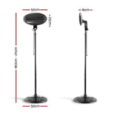 darrahopens Appliances > Heaters Devanti 2000w Electric Portable Patio Strip Heater
