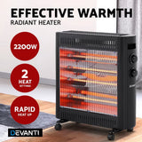 darrahopens Appliances > Heaters Devanti 2200W Infrared Radiant Heater Portable Electric Convection Heating Panel