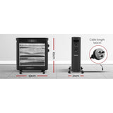 darrahopens Appliances > Heaters Devanti 2200W Infrared Radiant Heater Portable Electric Convection Heating Panel