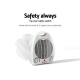 Darrahopens Appliances > Heaters Devanti Electric Fan Heater Portable Room Office Heaters Hot Cool Wind 2000W