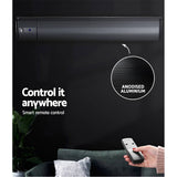 darrahopens Appliances > Heaters Devanti Electric Infrared Radiant Strip Heater 3200W Panel Heat Bar Remote Control