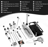 darrahopens Appliances > Kitchen Appliances Cocktail Shaker Set Boston 23-Piece Stainless Steel and Professional Bar Tools for Drink Mixing