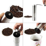 Darrahopens Appliances > Kitchen Appliances Coffee Bean Grinder - Stainless Steel Ceramic Burr Manual Hand Crank Nut Mill