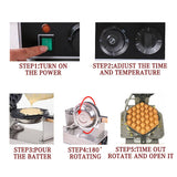 Darrahopens Appliances > Kitchen Appliances Commercial Electric Egg Puff Bubble Cake Waffle Egg Maker Machine Nonstick