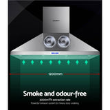 darrahopens Appliances > Kitchen Appliances Devanti 1200mm Commercial BBQ Rangehood - Silver