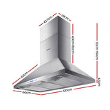 darrahopens Appliances > Kitchen Appliances Devanti 1200mm Commercial BBQ Rangehood - Silver