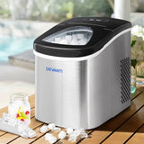 darrahopens Appliances > Kitchen Appliances Devanti 2.4L Stainless Steel Portable Ice Cube Maker