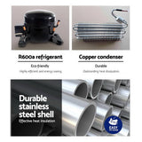 darrahopens Appliances > Kitchen Appliances Devanti 2.4L Stainless Steel Portable Ice Cube Maker