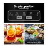 darrahopens Appliances > Kitchen Appliances Devanti 2.4L Stainless Steel Portable Ice Cube Maker