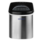 darrahopens Appliances > Kitchen Appliances Devanti 2.4L Stainless Steel Portable Ice Cube Maker