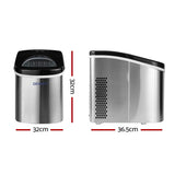darrahopens Appliances > Kitchen Appliances Devanti 2.4L Stainless Steel Portable Ice Cube Maker
