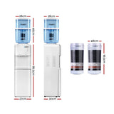 darrahopens Appliances > Kitchen Appliances Devanti 22L Water Cooler Dispenser Hot Cold Taps Purifier Filter Replacement