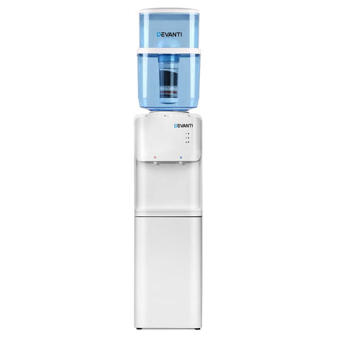darrahopens Appliances > Kitchen Appliances Devanti 22L Water Cooler Dispenser Top Loading Hot Cold Taps Filter Purifier Bottle