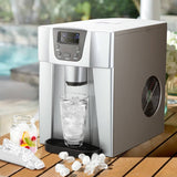 darrahopens Appliances > Kitchen Appliances Devanti 2L Portable Ice Cuber Maker & Water Dispenser - Silver