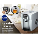 darrahopens Appliances > Kitchen Appliances Devanti 2L Portable Ice Cuber Maker & Water Dispenser - Silver
