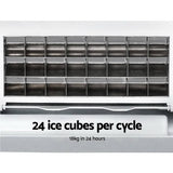 darrahopens Appliances > Kitchen Appliances DEVANTi 3.2L Portable Ice Cube Maker Cold Commercial Machine Stainless Steel