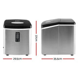 darrahopens Appliances > Kitchen Appliances Devanti 3.2L Stainless Steel Portable Ice Cube Maker