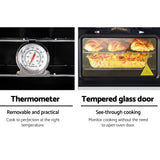 darrahopens Appliances > Kitchen Appliances Devanti 3 Burner Portable Oven - Silver & Black
