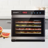 darrahopens Appliances > Kitchen Appliances DEVANTi 6 Trays Commercial Food Dehydrator Stainless Steel Fruit Dryer