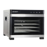 darrahopens Appliances > Kitchen Appliances DEVANTi 6 Trays Commercial Food Dehydrator Stainless Steel Fruit Dryer