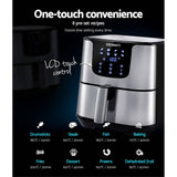 darrahopens Appliances > Kitchen Appliances Devanti Air Fryer 7L LCD Fryers Oil Free Oven Airfryer Kitchen Healthy Cooker